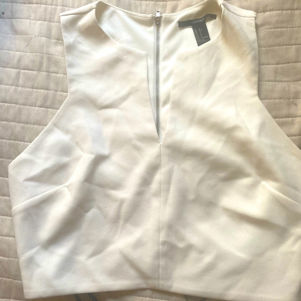 Forever 21 white crop top